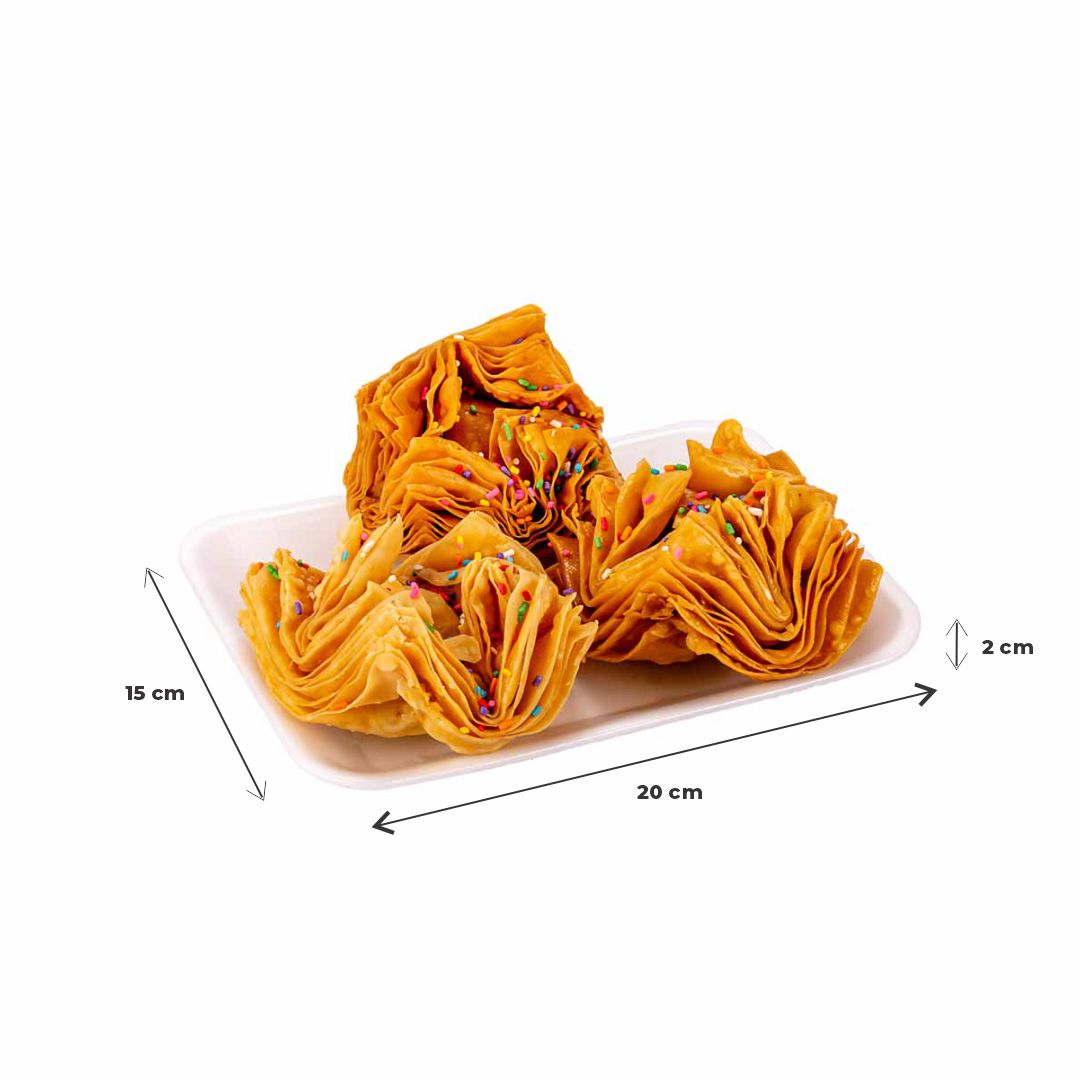 BANDEJA EXPANDIDO BLANCA CELPACK Nº618 (K18-E) (15*20*2CM) *100UNID