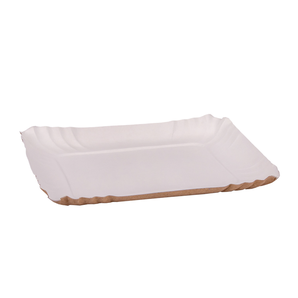 BANDEJA CARTON RECTANGULAR SATINADA Nº3 (17*21CM) *100UNID