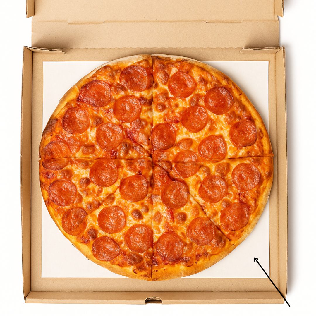 PAPEL SATINADO 25*25CM MONOLUCIDO (PARA CAJA PIZZA CHICA) *KG