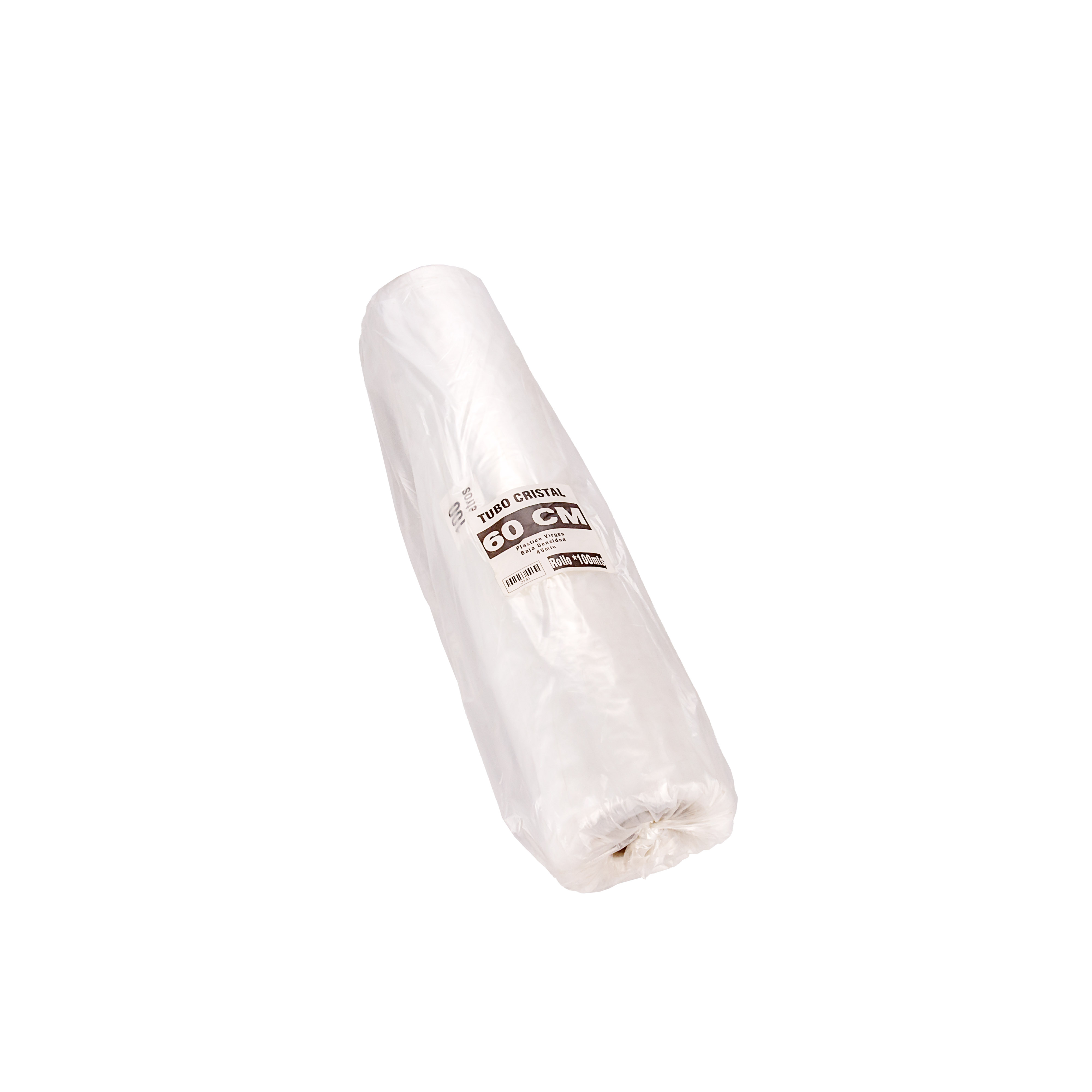 TUBO SIN CORTE mE PE CRISTAL (B/D - 45MIC) .60CM*100MTS *UNID