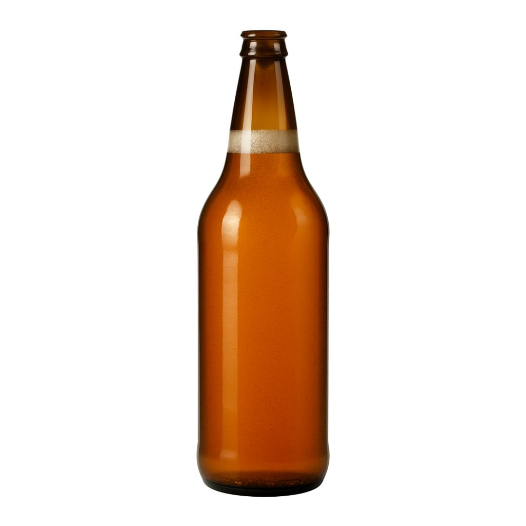 BOTELLA VIDRIO AMBAR CERVEZA.1000ML STANDARD (SIN TAPA) PACK *12UNID