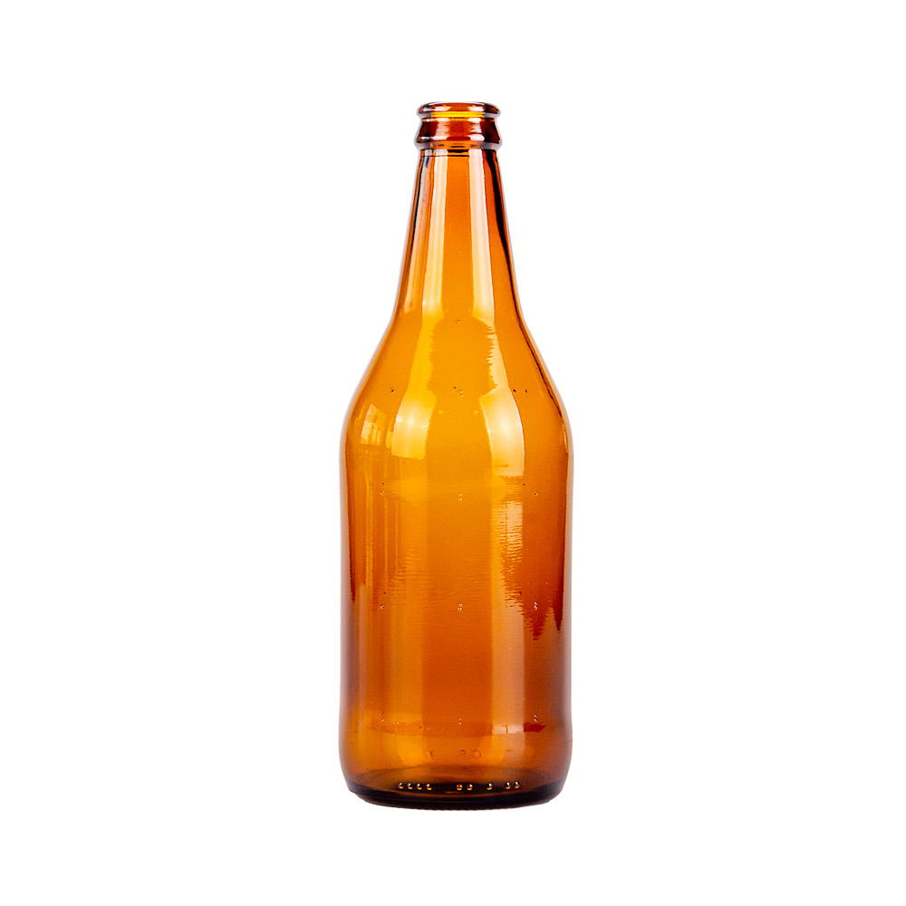 BOTELLA VIDRIO AMBAR CERVEZA 500ML STANDARD (SIN TAPA) PACK *20UNID