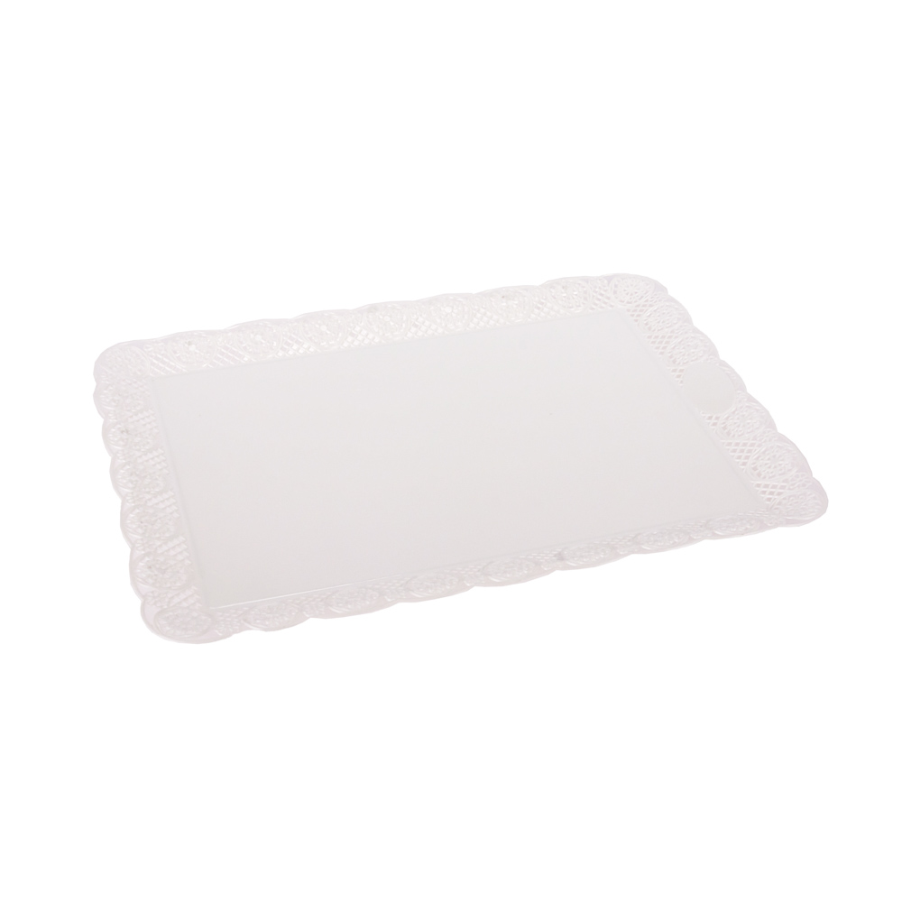 BANDEJA BLONDA PLASTICA RECTANGULAR 2000GRS (27*36CM) *UNID