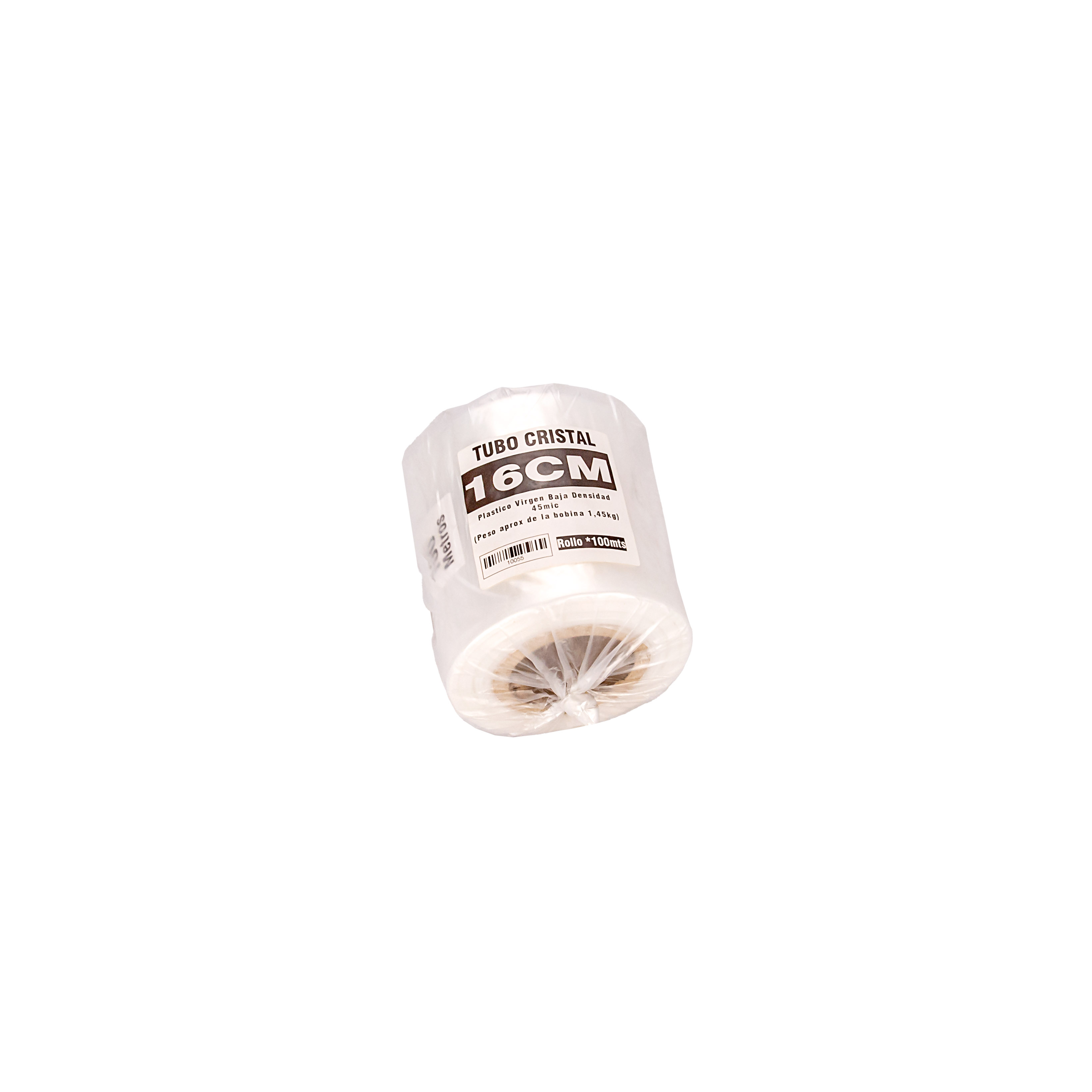 TUBO SIN CORTE mE PE CRISTAL (B/D - 45MIC) .16CM*100MTS *UNID