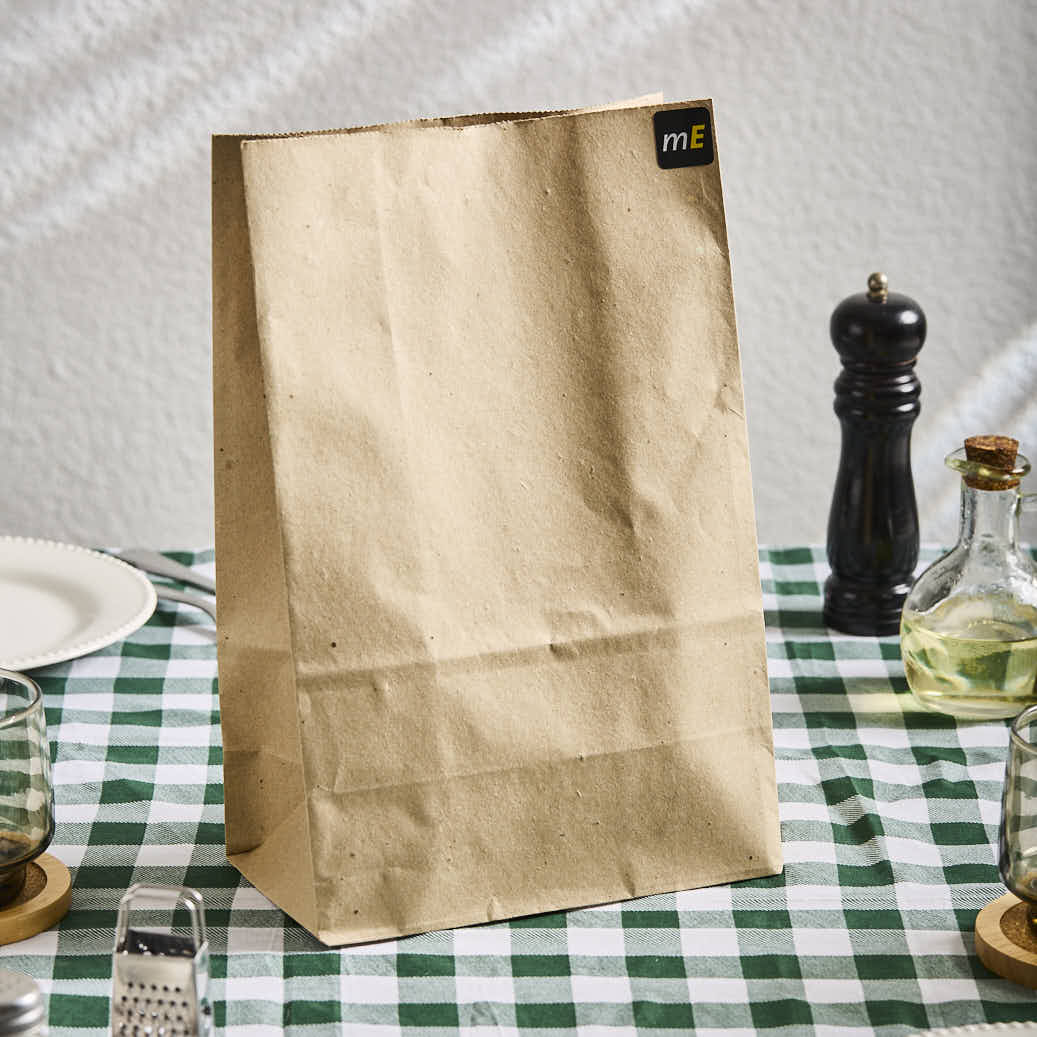 BOLSAS DELIVERY PAPEL KRAFT FONDO CUADRADO Nº5 (20*8.5*30CM) (80GRS) *50UNID