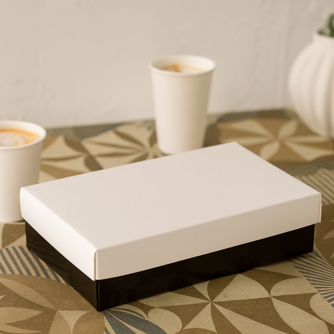 CAJA BOMBONES FINOS CON TAPA BLANCA.1KG (14,5*21*5CM) *UNID