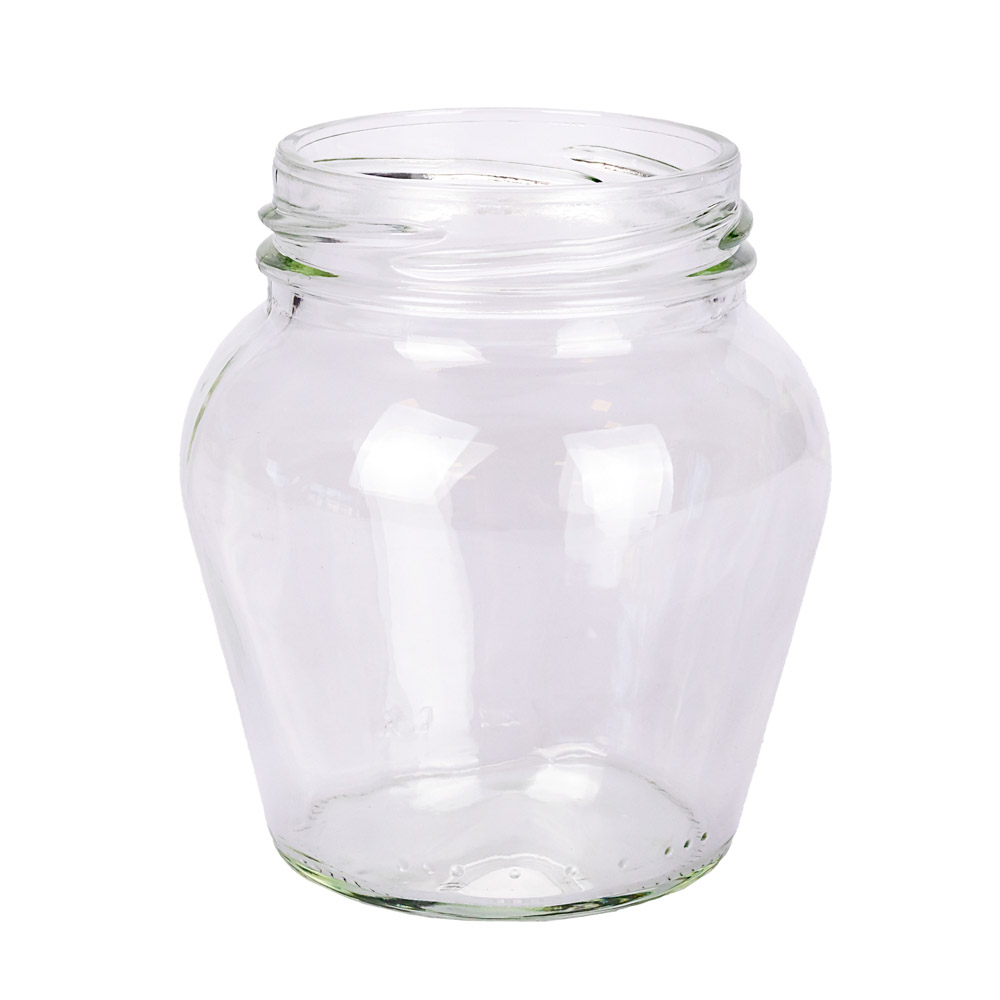 FRASCO VIDRIO CRISTAL.290CC ALMENDRA (TAPA 63MM) SIN TAPA  PACK *20UNID