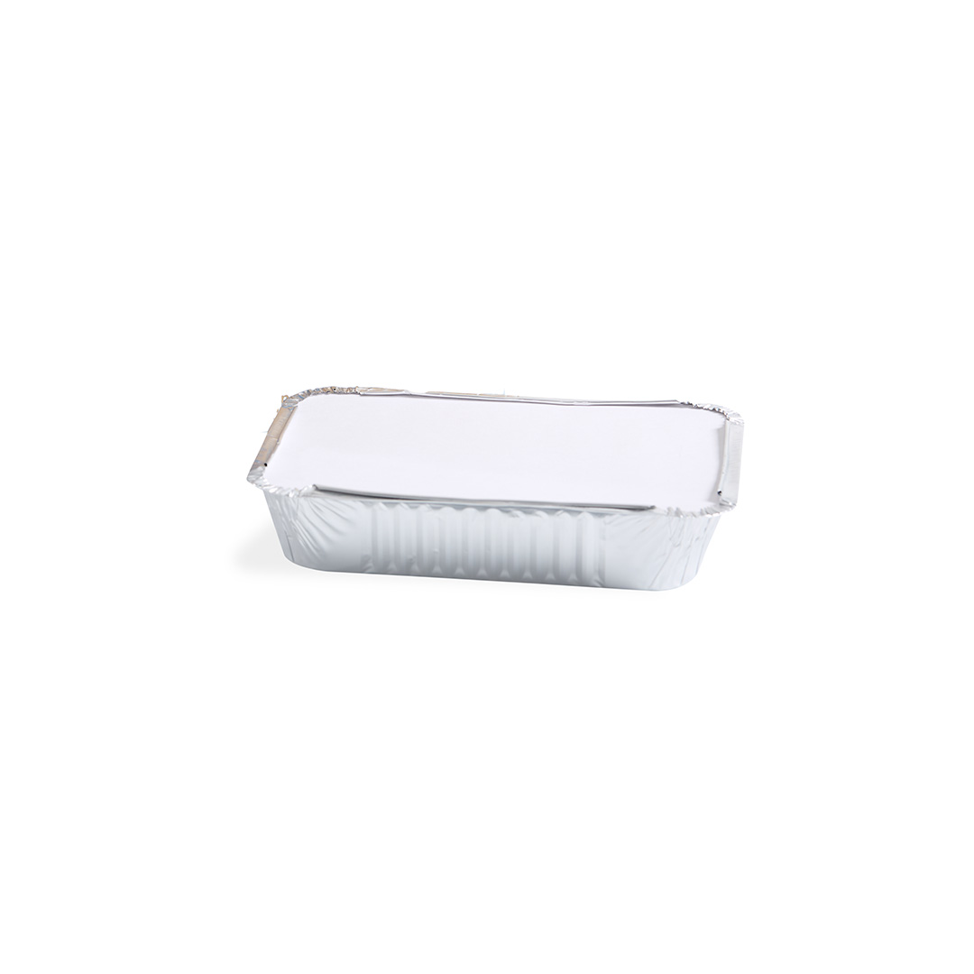 BANDEJA ALUMINIO DARNEL CON TAPA ALUMINIO.F-1150 (40OZ-1150ML) CAJA*100UNID.