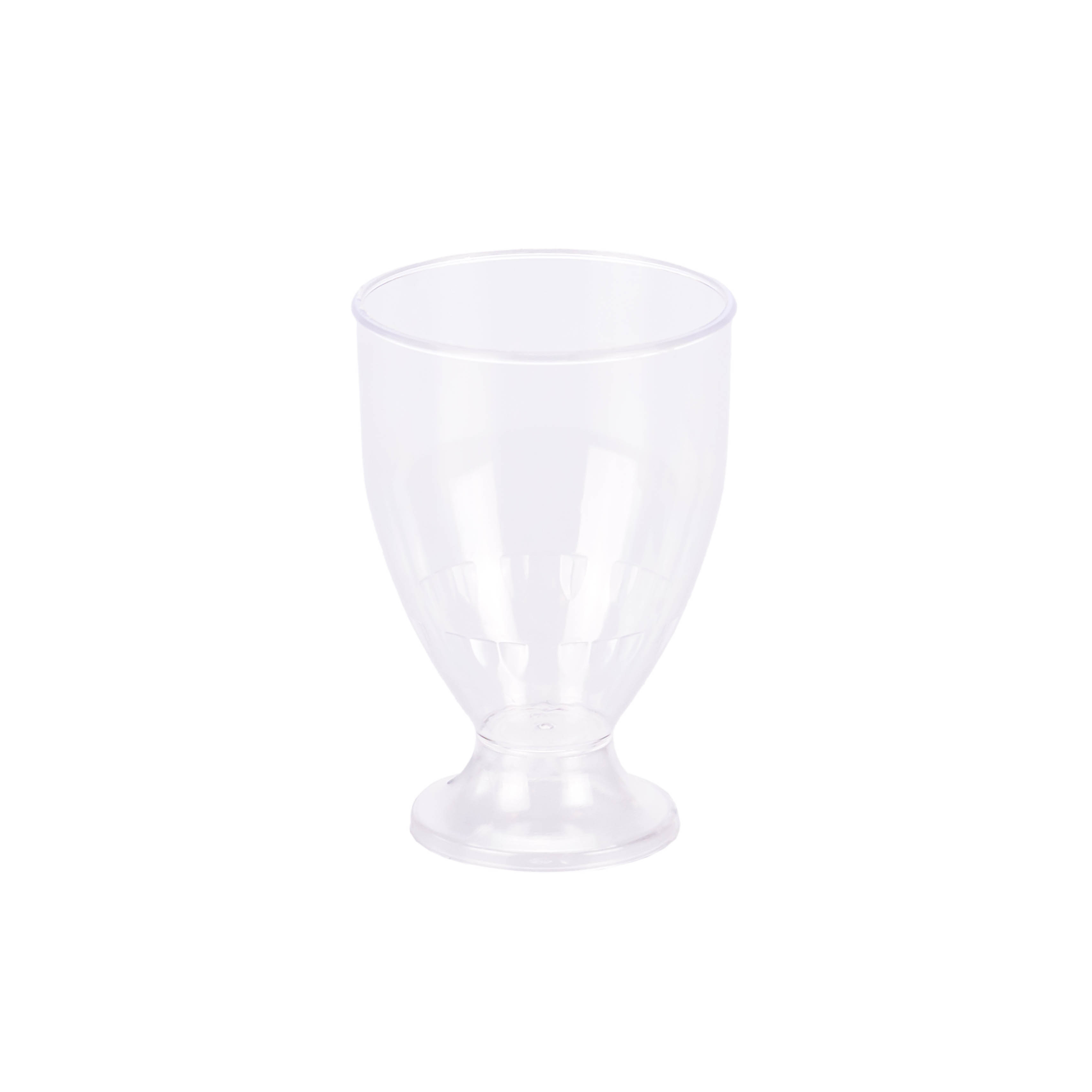 BOYANO COPA RIGIDA 70CC CRISTAL Y PIE NEGRO/CRISTAL (5CM DIAM*7.3CM ALTO) *UNID