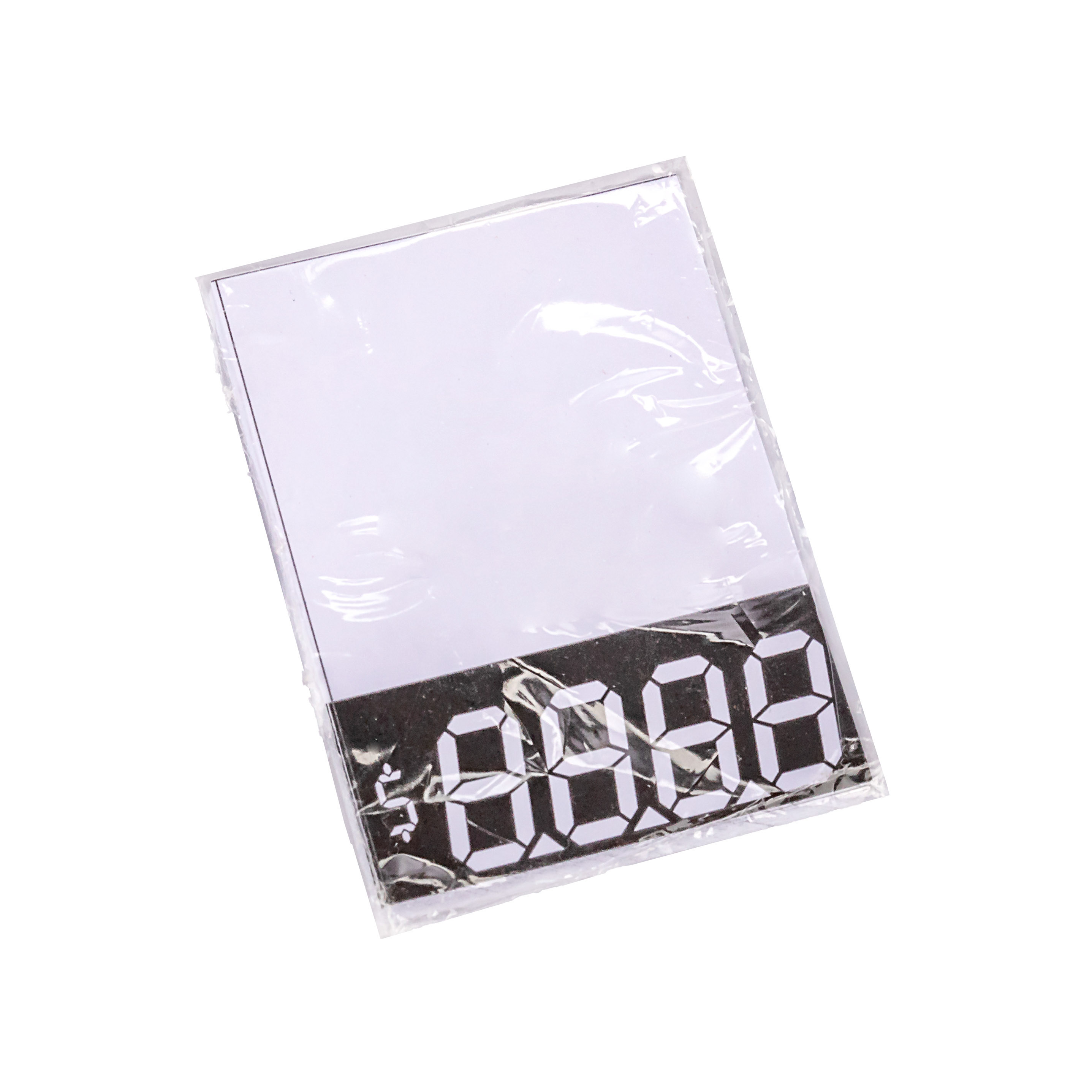 CARTEL PRECIOS DIGITAL BLANCO/NEGRO (7.5*5CM) (103/202) PAQ*25UNID
