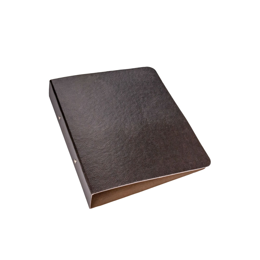 CARPETA FIBRA NEGRA.A4 CARTA (2 ANILLOS*40MM) (25.5*31CM) *UNID