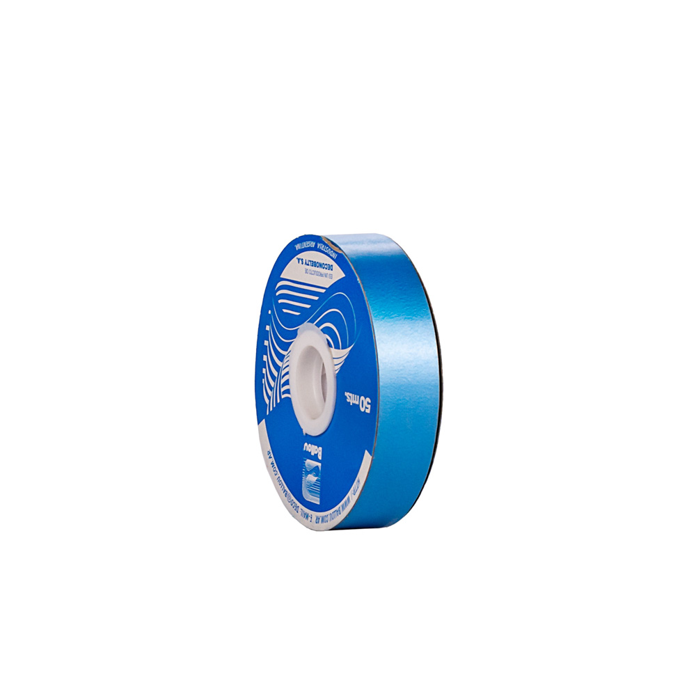 CINTA MOÑOS LISA 20MM ROLLO CELESTE *50MTS