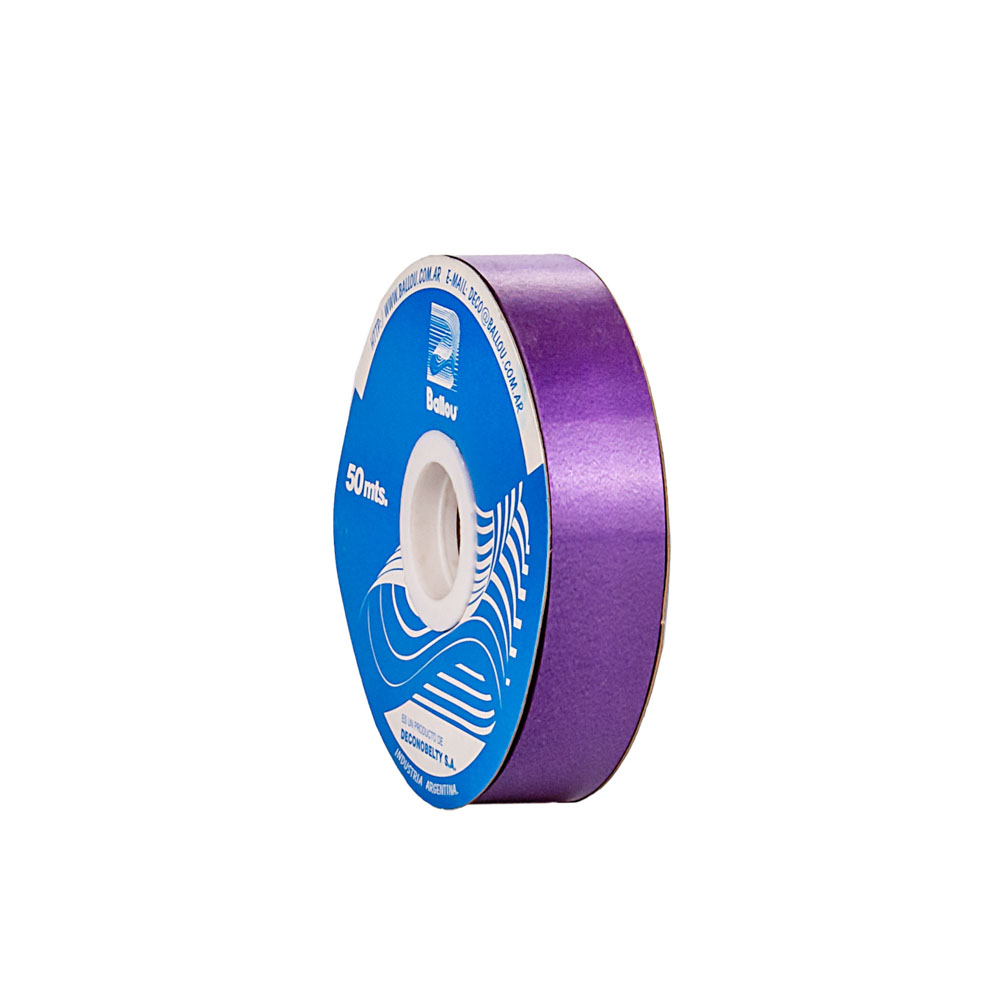CINTA MOÑOS LISA 20MM ROLLO VIOLETA *50MTS