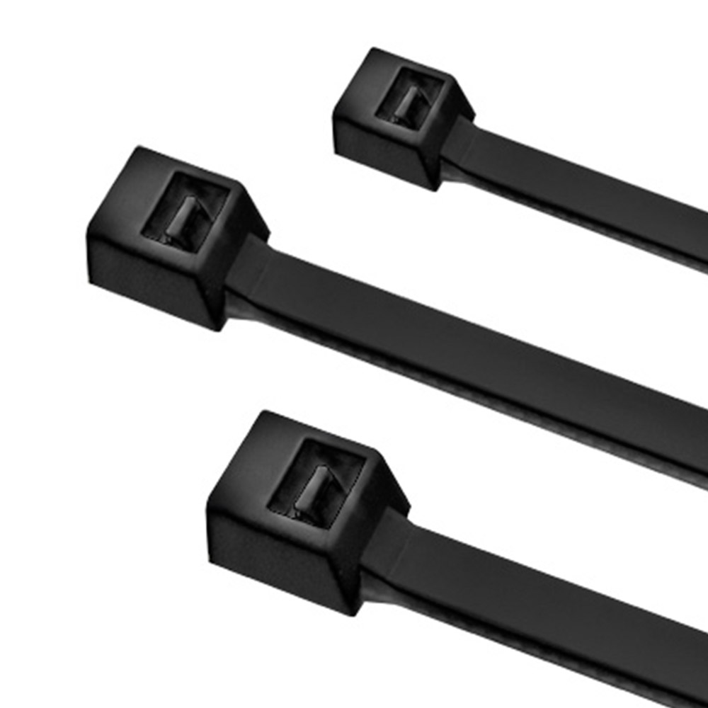 PRECINTOS PLASTICO NEGRO 25CM*3.6MM CRECCHIO *100UNID
