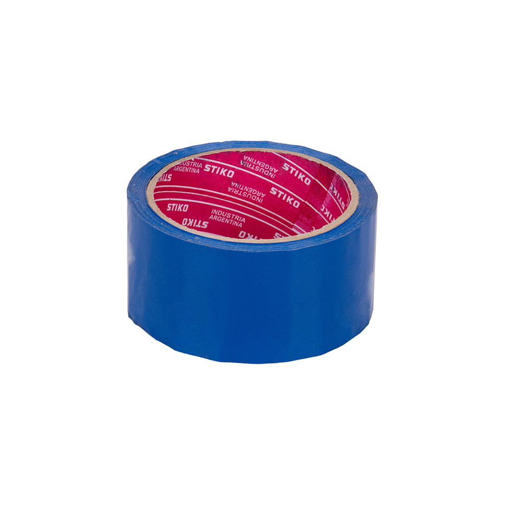 CINTA POLIPROPILENO COLOR 48MM*50MTS AZUL STIKO *UNID