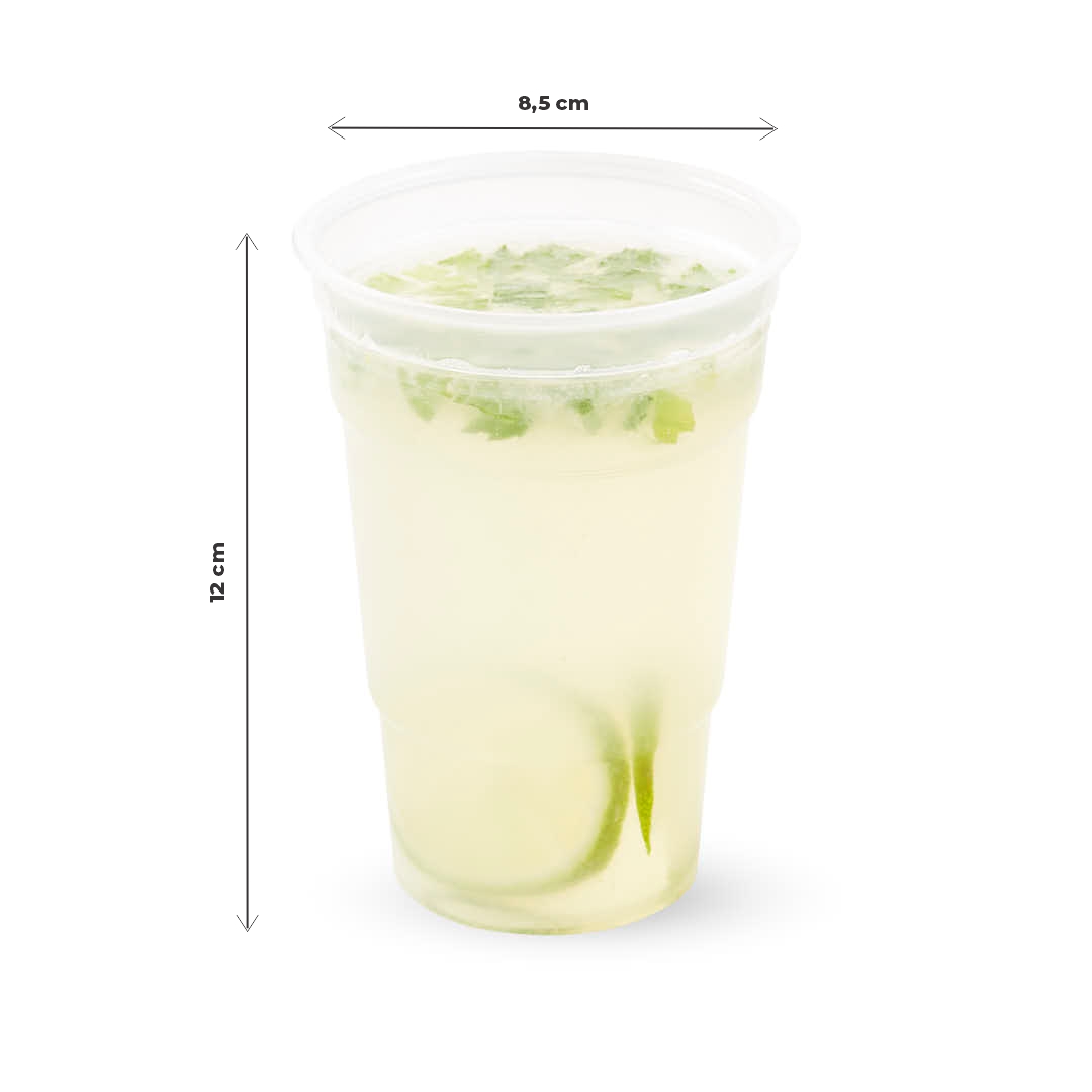 mEP VASO PLASTICO TRASLUCIDO PERSONALIZADO FRAPPE MILANO (370CC) X UNIDAD