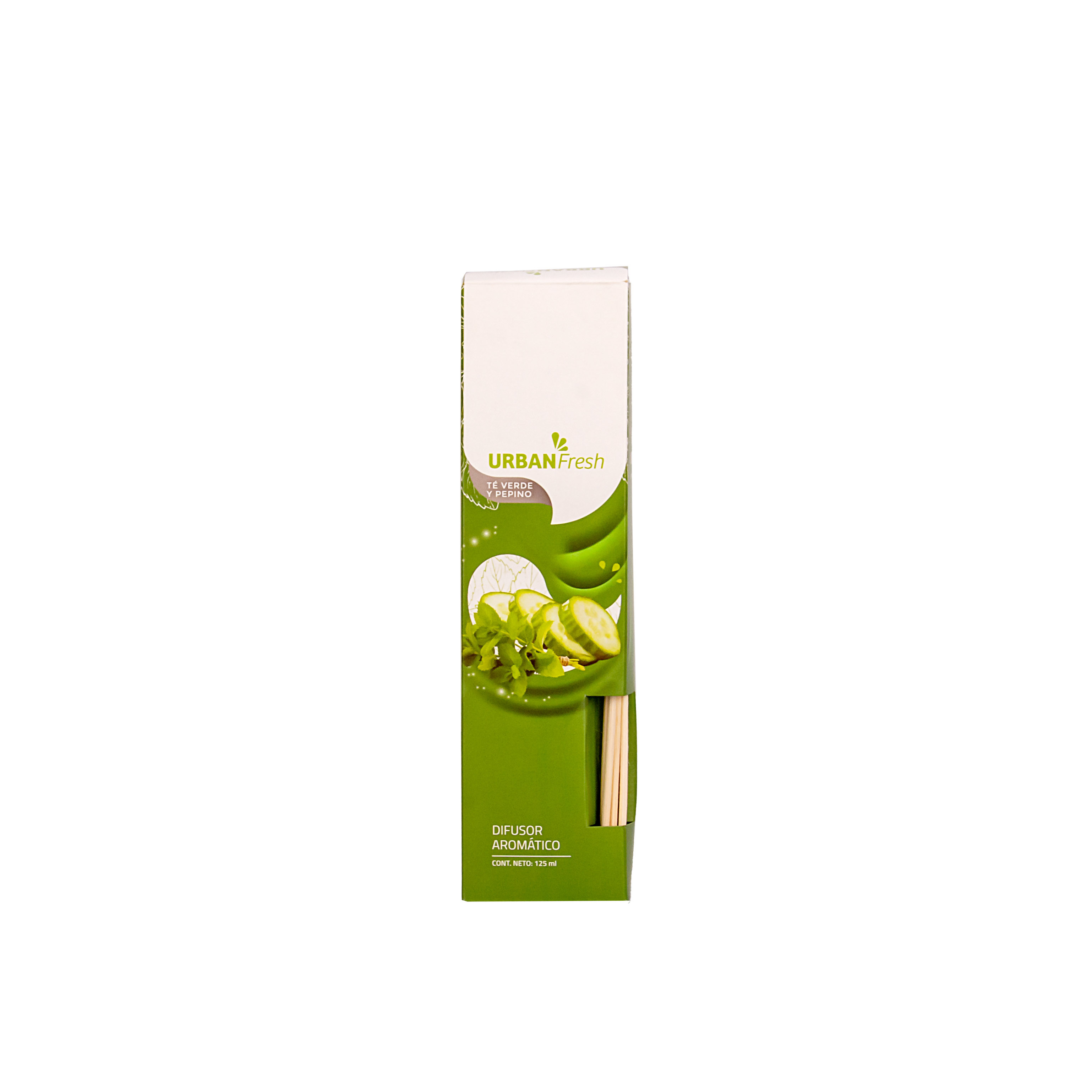DIFUSOR CON VARILLA BAMBU URBAN FRESH TE VERDE Y PEPINO (70ML) *UNID
