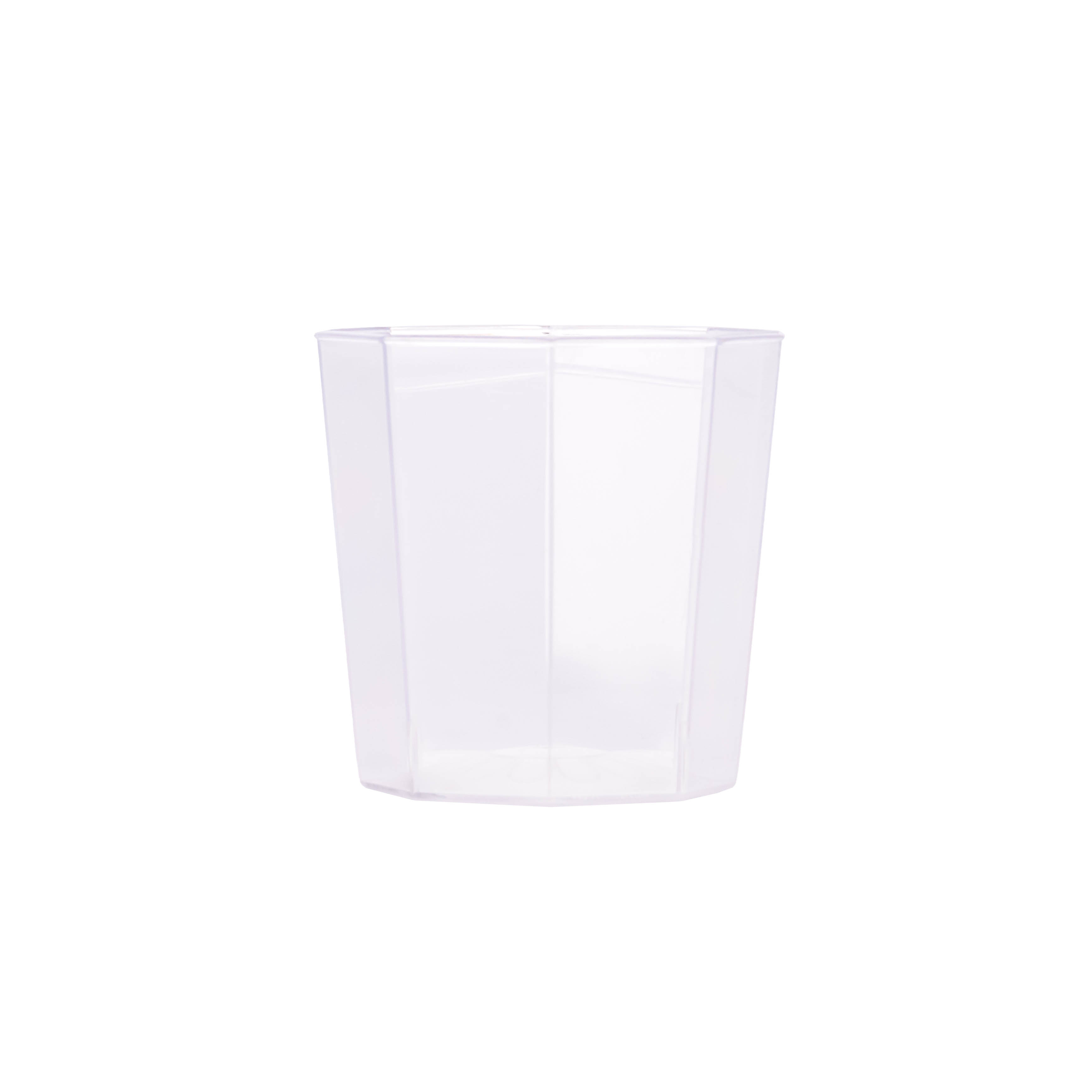 BOYANO VASO RIGIDO.200CC OCTOGONAL CRISTAL (6.7CM DIAM*7CM ALTO) *UNID