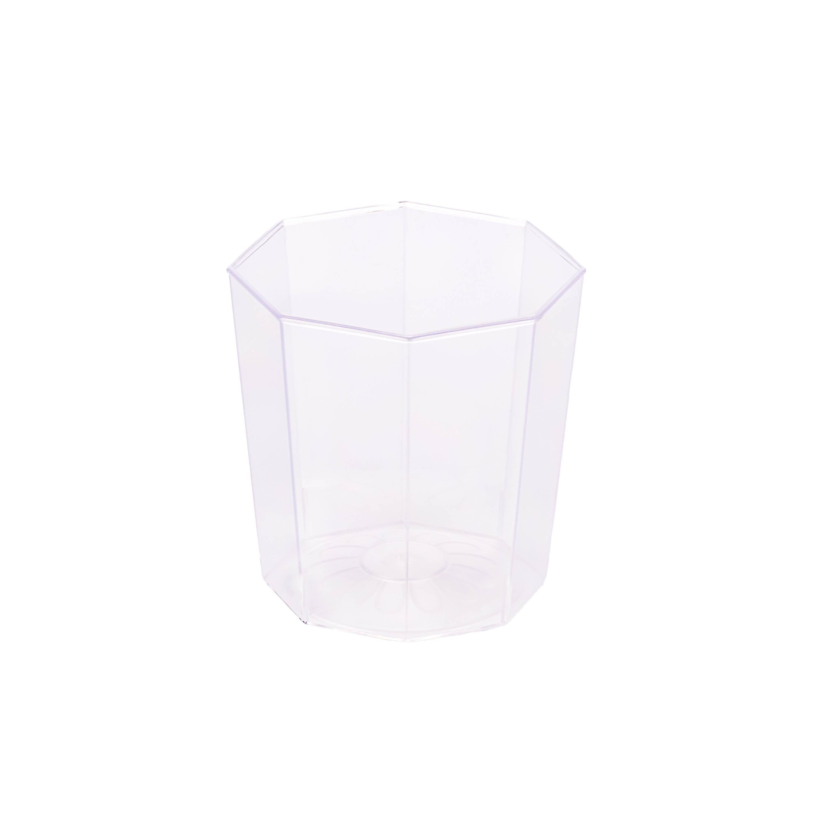 BOYANO VASO RIGIDO.200CC OCTOGONAL CRISTAL (6.7CM DIAM*7CM ALTO) *UNID