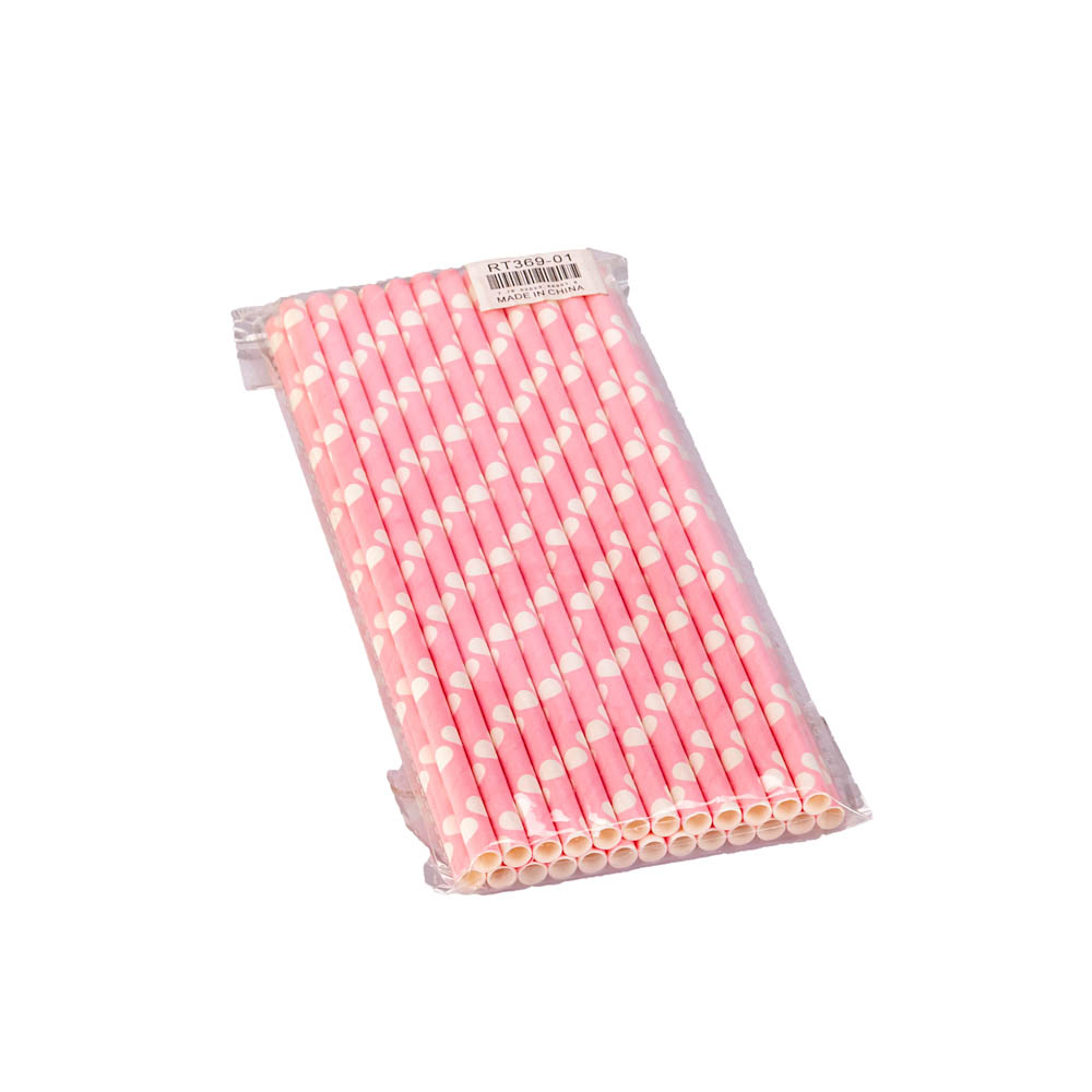 SORBETES HOGAR DE PAPEL FANTASIA SUR (7MM*20CM) PAQ.*25UNID