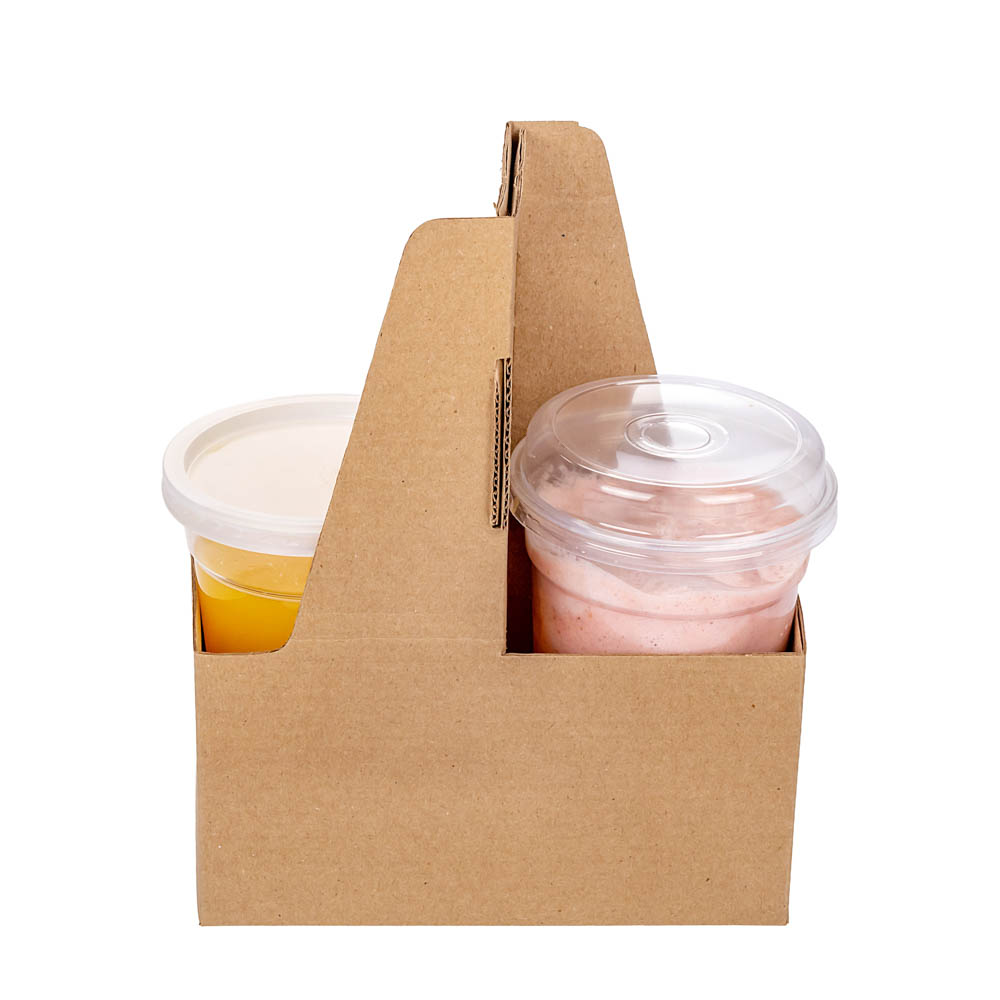 PORTAVASOS VALIJA CARTON MICRO PARA 2 VASOS CAFE *100UNID