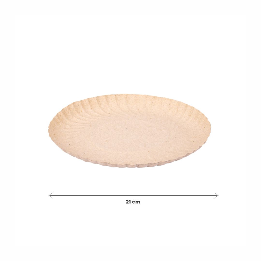 BANDEJA CARTON REDONDA GRIS Nº12,5 (22CM) *100UNID