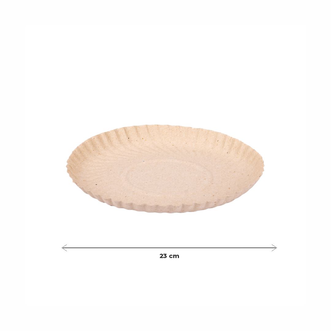 BANDEJA CARTON REDONDA DPM GRIS Nº13 (22.5CM) *100UNID