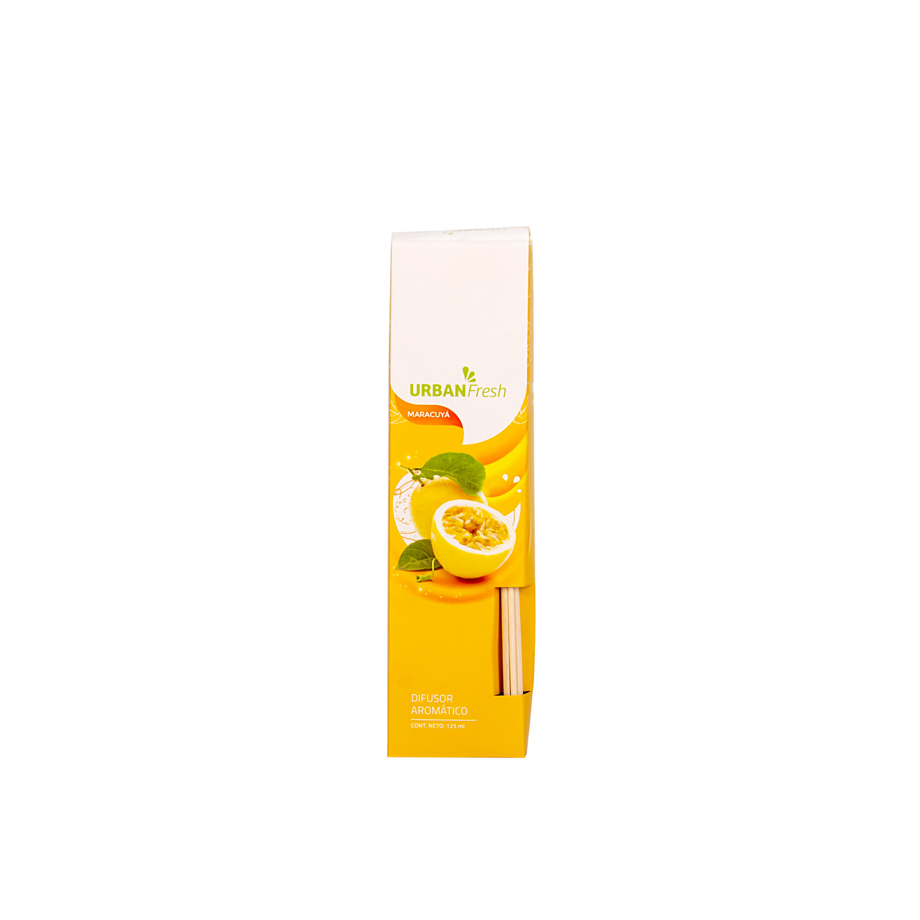 DIFUSOR CON VARILLA BAMBU URBAN FRESH MARACUYA (70ML) *UNID