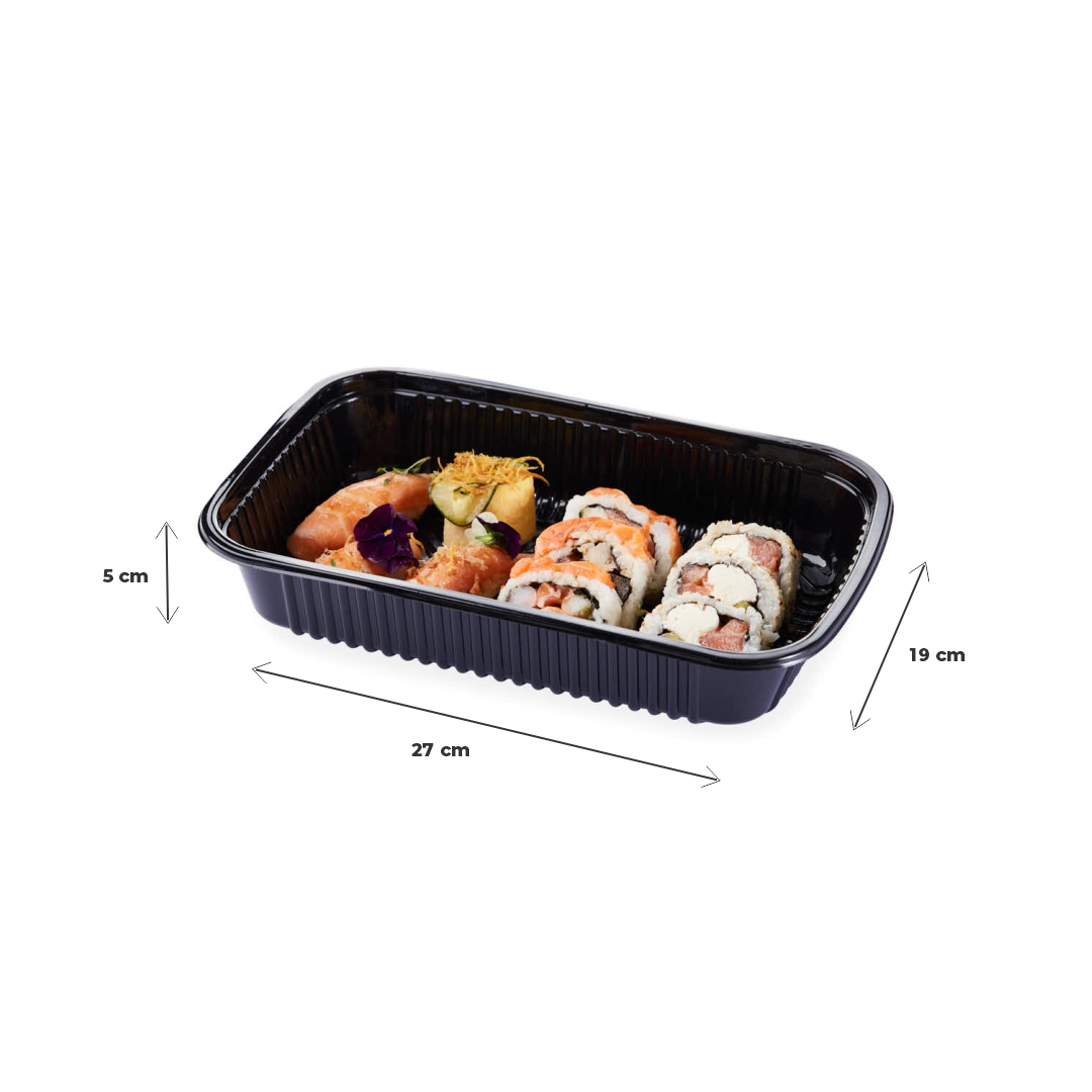 BANDEJA PET NEGRO COTNYL Nº107 (19*27*5CM) (TB107 NE) *100UNID