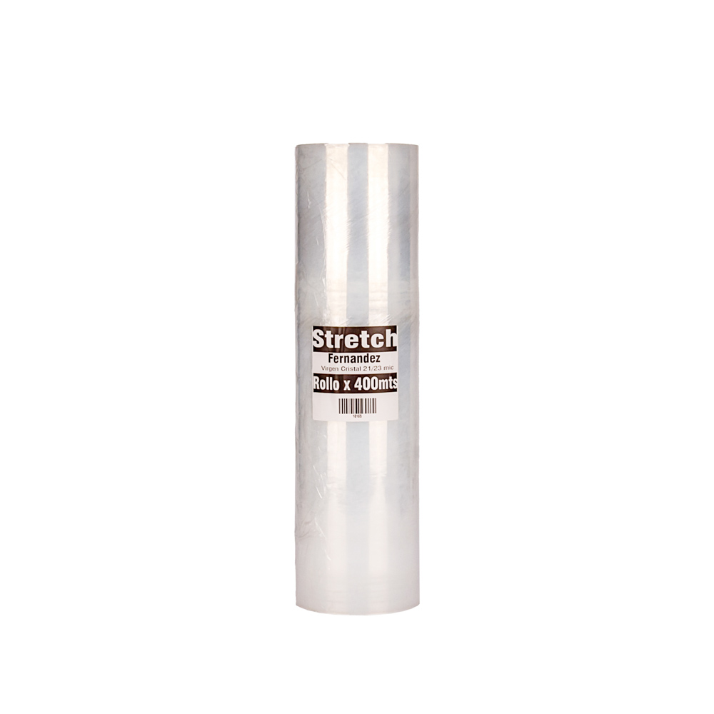 FILM STRETCH MULTI CRISTAL SIN MANGO (50CM - 4KG - CONO FINO) ROLLO *400MTS