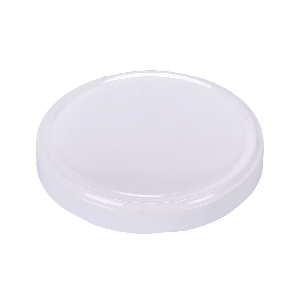 TAPA FRASCO VIDRIO.110MM AXIAL BLANCA (METAL) PACK *4UNID
