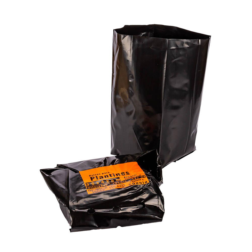BOLSAS PLANTIN mE BD - 90MIC - C/PERF - ARMADA 31X19X17) 10 LTS 35X42CM *50UNID