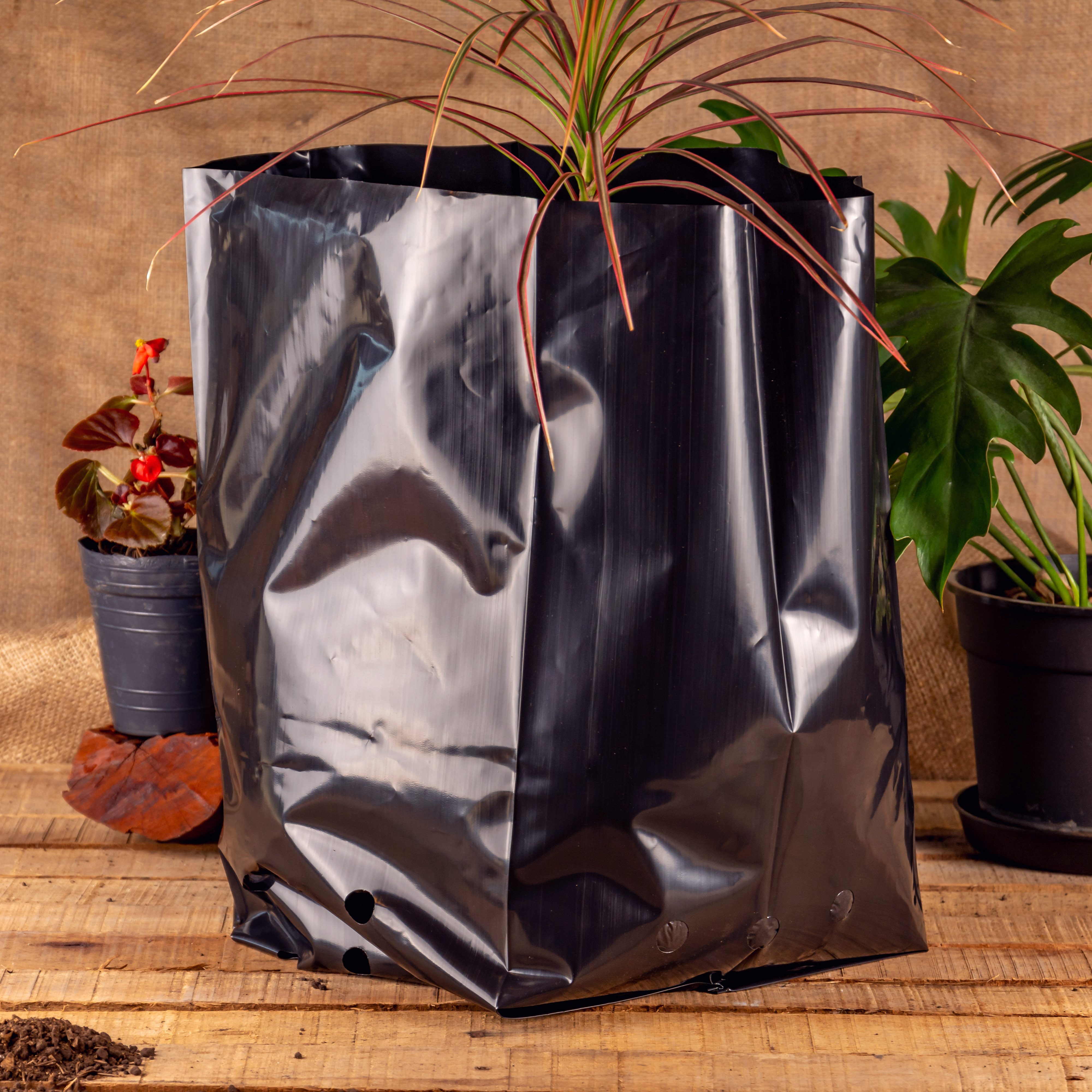 BOLSAS PLANTIN mE (BD - 100MIC - C/PERF - ARMADA 36X25X22) 20 LTS 50X50CM *25UNID