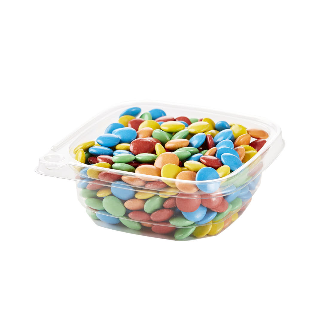 POTE BANDEX CUADRADO PET (240ML) CON PRECINTO SEGURIDAD (8OZ) SIN TAPA *50UNID