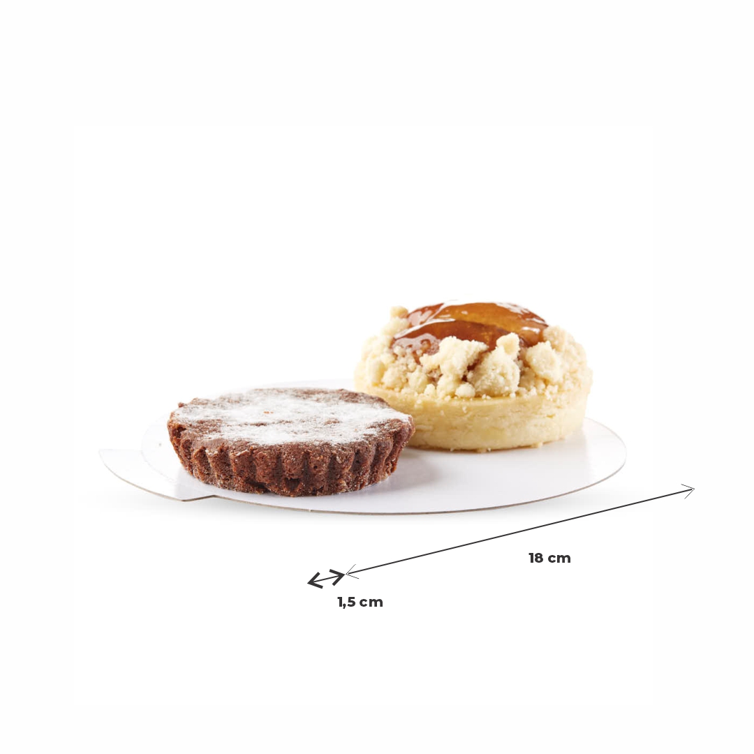 DISCOS DE CARTON LAMINADO BLANCO FERNANDEZ 18CM (1MM C/PESTAÑA) *10UNID
