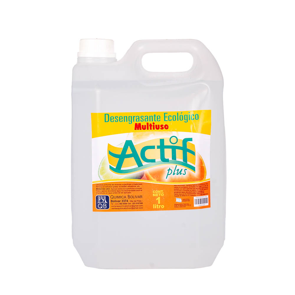 DESENGRASANTE INDUSTRIAL QB ACTIF MULTIUSO (5LTS) *UNID.