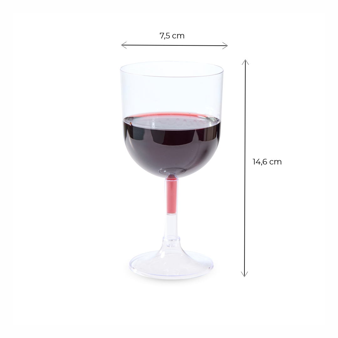 STRAWPLAST COPA RIGIDA.260CC VINO CRISTAL (ST-332) *4UNID