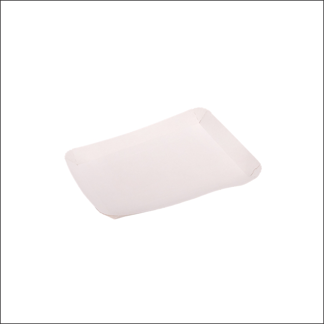 BANDEJA CARTON RECTANGULAR CARTULINA Nº6 (22*29*2.2CM) BIOHZ *600UNID