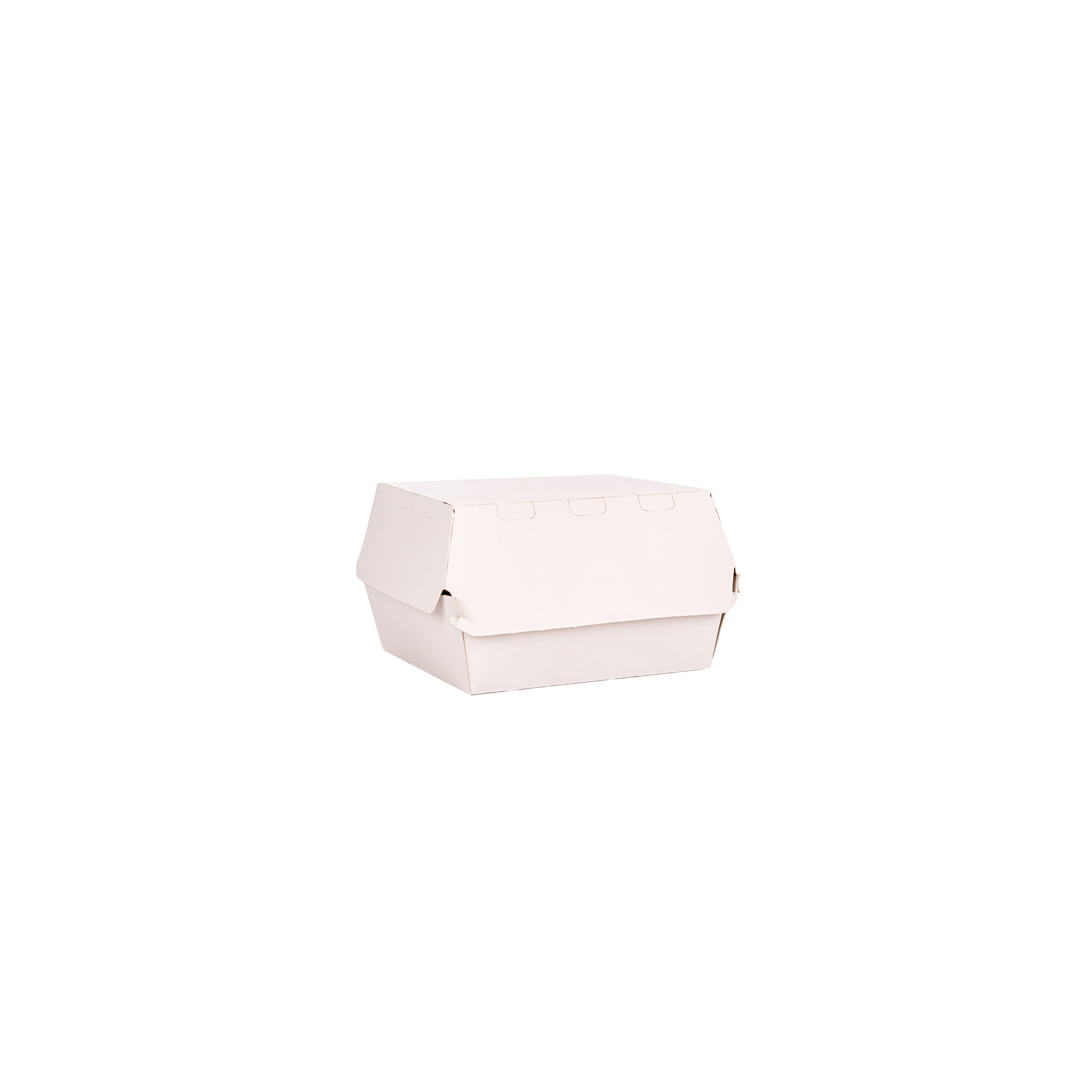 CAJA DELIVERY BIOHZ HAMBURGUESA BLANCA.MEGA DOBLE (12.7*11.4*8.7CM) *130UNID.