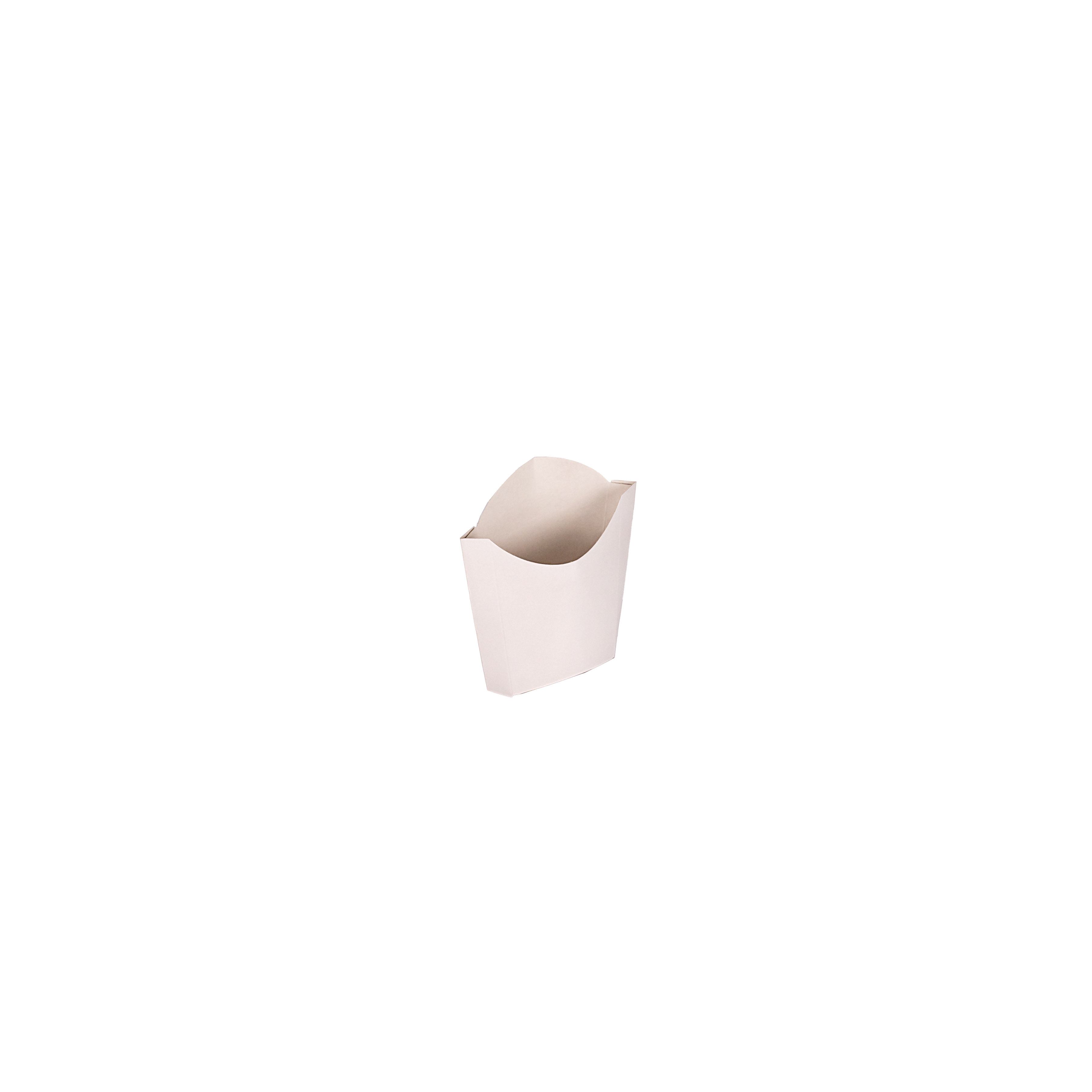 CAJA DELIVERY BIOHZ PAPAS FRITAS SOBRE BLANCO GRANDE (15.5*9.5*5.5CM) *450UNID