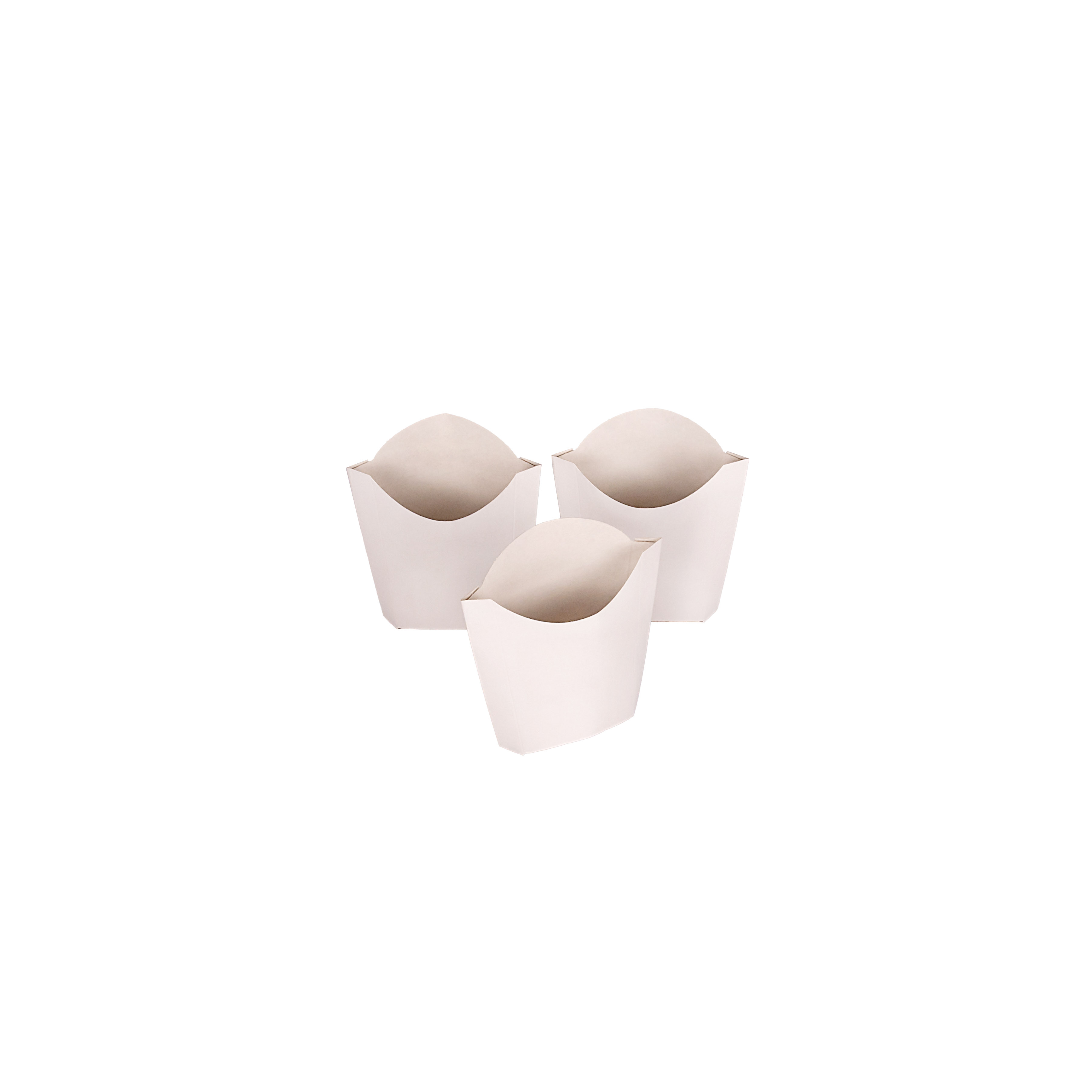 CAJA DELIVERY BIOHZ PAPAS FRITAS SOBRE BLANCO GRANDE (15.5*9.5*5.5CM) *450UNID