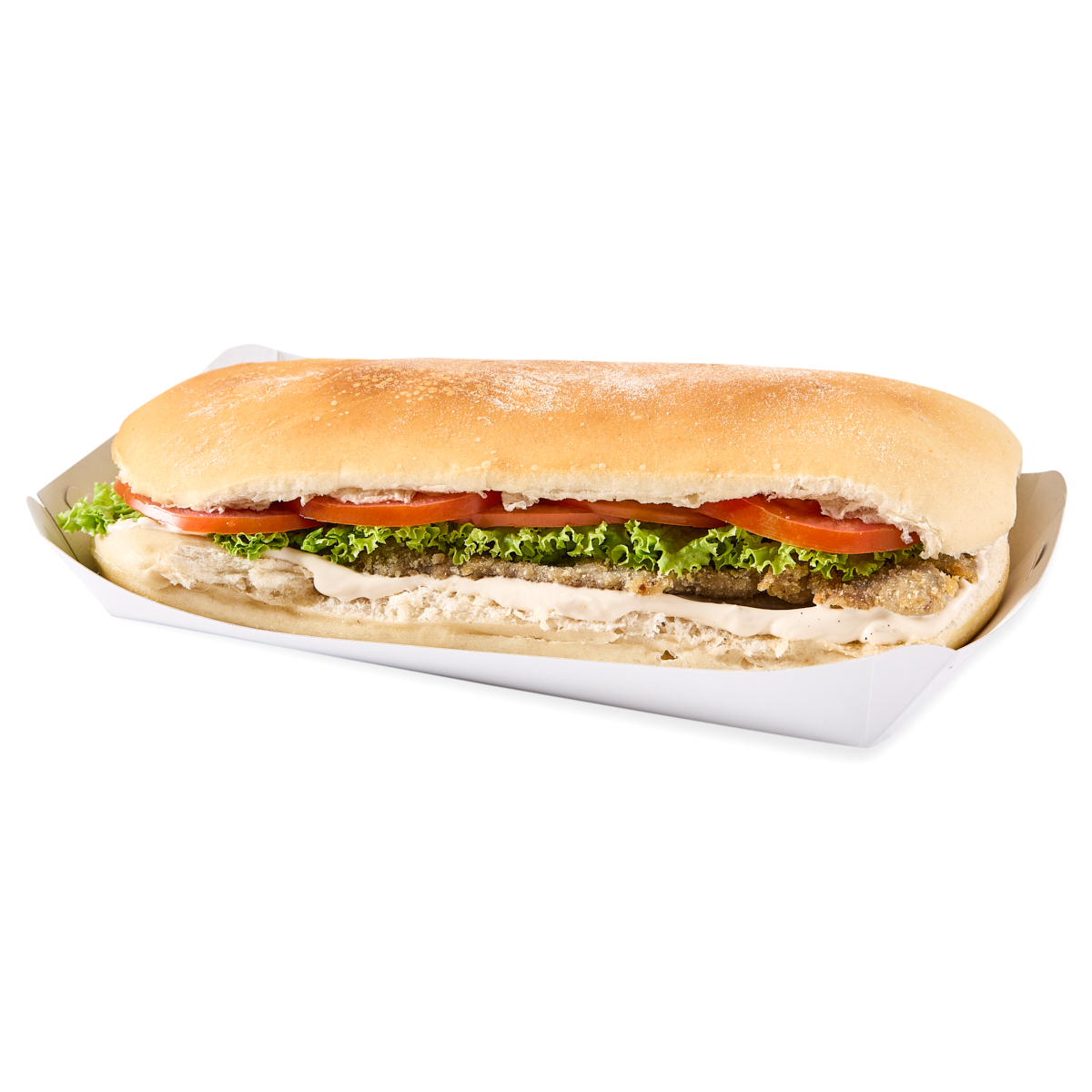 CUBETA SANDWICHERA CARTULINA BLANCA (22*10*4CM) mE *100UNID