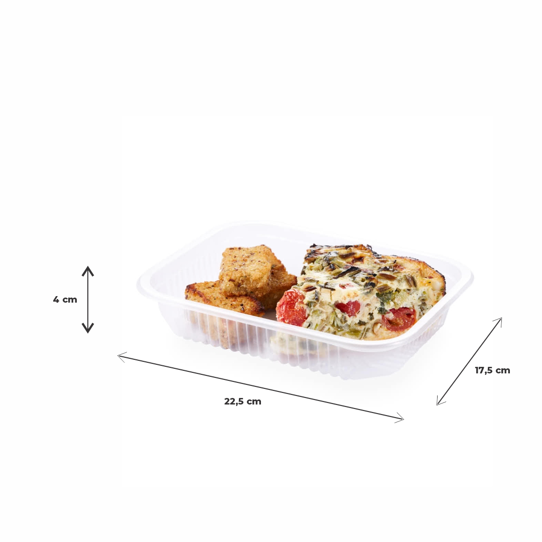 BANDEJA MICRO BANDEX  Nº105 RECT (17.5*22.5*4CM) (106105RC) *100UNID