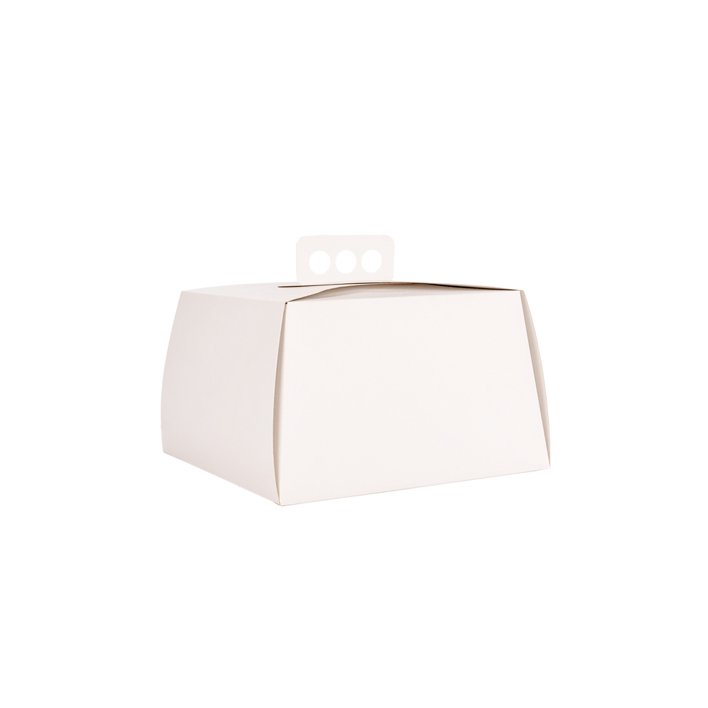 ESTUCHE TORTA CARTULINA BLANCA (25*25*15CM) mE *10UNID