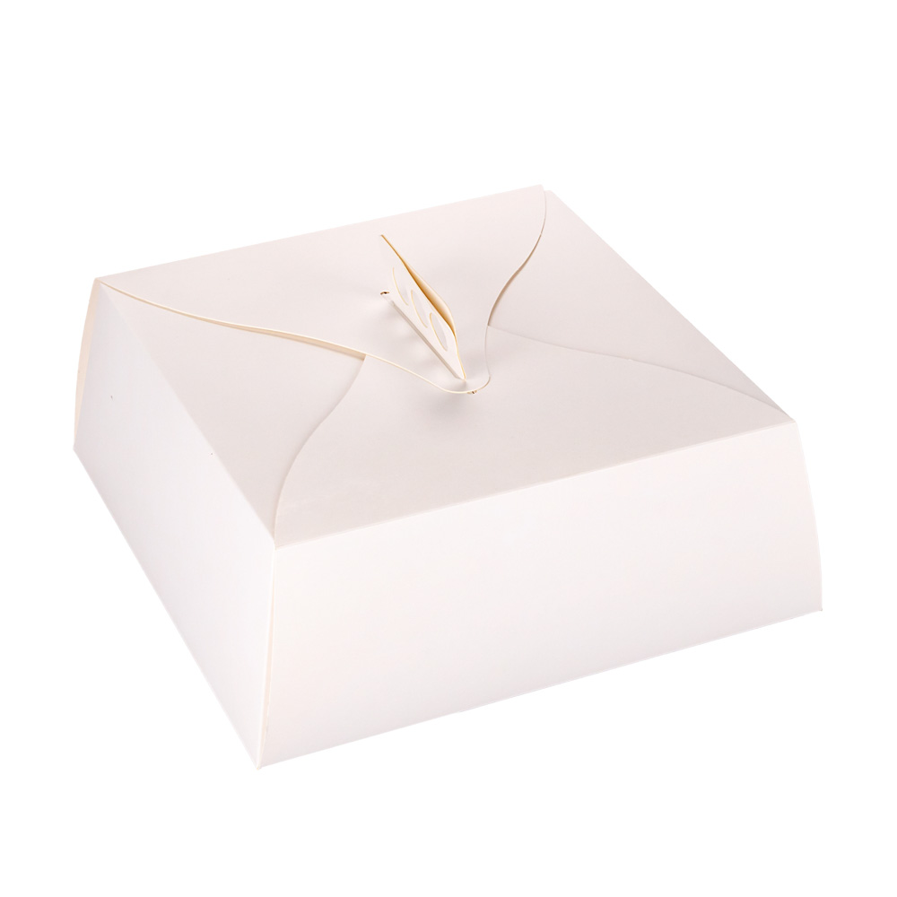 ESTUCHE TORTA CARTULINA BLANCA (28*28*8.5CM) mE *10UNID