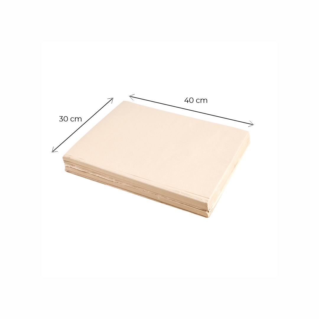 INDIVIDUALES PAPEL MULTI &#039;LISOS&#039; KRAFT (60GRS - 30X40CM) PAQ*500UNID .