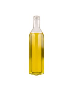 BOTELLA VIDRIO CRISTAL ACEITE 500CC CUADRADA ALTA (SIN TAPA) PACK *20UNID
