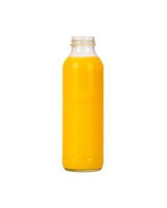 BOTELLA VIDRIO CRISTAL JUGO 500CC BOCA AXIAL (SIN TAPA) PACK *20UNID