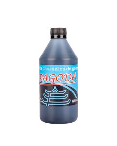 TINTA SELLOS.500CC NEGRO PAGODA *UNID