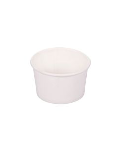 POTE HELADO POLIPAPEL SOLUPLEX 120CC BLANCO (4OZ) *100UNID